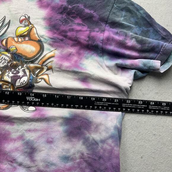 Looney Tunes Tie Dye Basketball T Shirt Bugs Bunny Daffy Duck Large - Picture 5 of 7